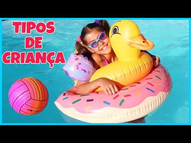 10 TIPOS DE CRIANÇA NA PISCINA (Novelinha) | NICOLE DUMER