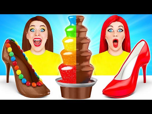 Chocolate Edible Makeup Challenge by Multi DO Challenge