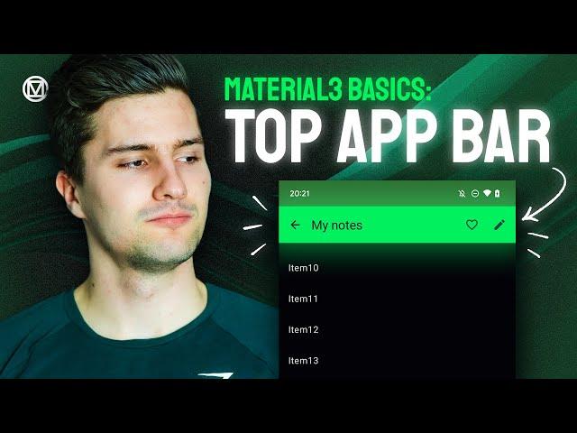 Top App Bar (Toolbar) - UX With Material3