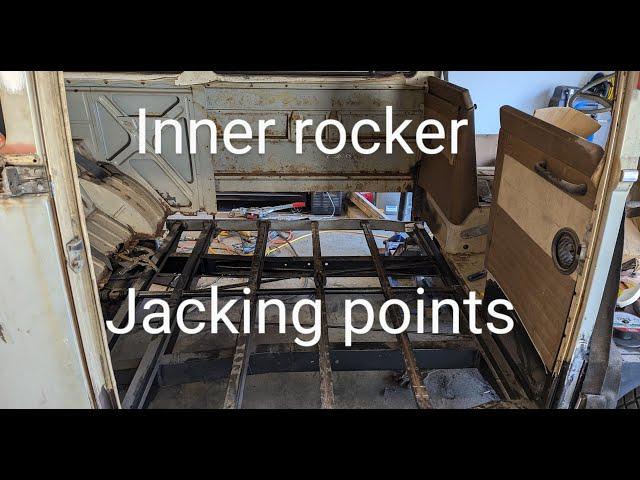 VW bus. Inner rocker and jacking points.