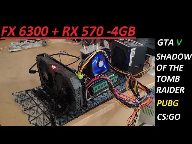 Quick test: FX 6300 @ 4GHz + RX 570 4GB