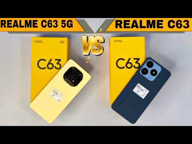 Realme C63 5G vs Realme C63 4G - Unboxing & Comparison 2024