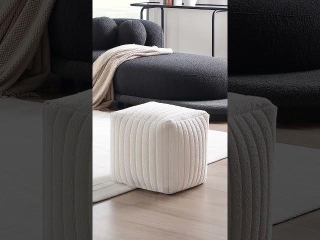 perfect pouf ottoman – a stylish and a touch of modern chic in any space. #pouf