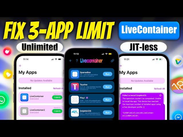 LiveContainer iOS 18 – Unlimited Sideloading Without 3-App Limits