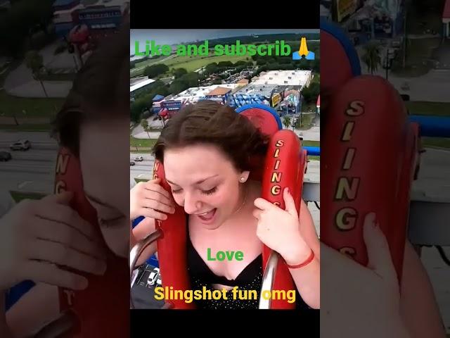 love for slingshot fun omg #slingshotfun #slingshotride #funny #orlandoslingshot