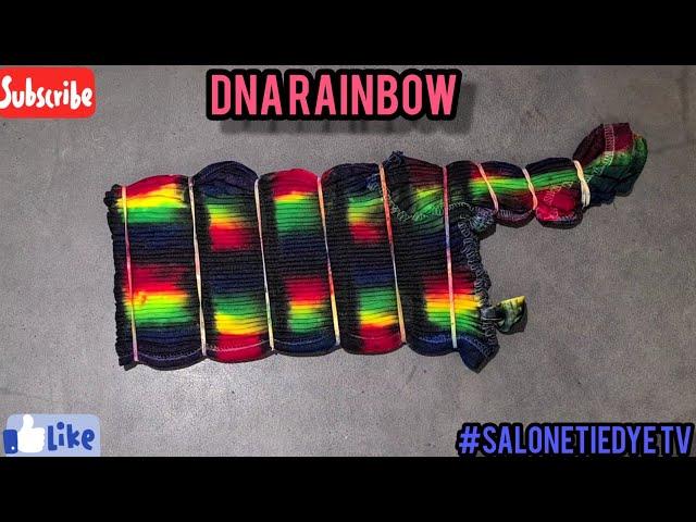 #DIYTIEDYE vertical DNA rainbow, matrix/gradient style (full video) #TIEDYE