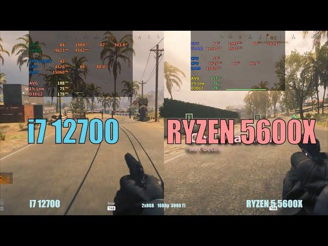 i7 12700  vs Ryzen 5 5600x in 2023