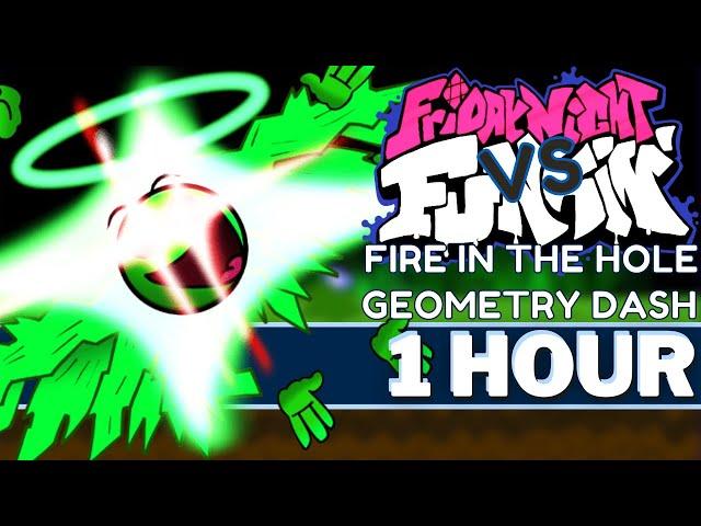 LOGODOMY - FNF 1 HOUR SONG Perfect Loop (Fire In The Hole - Lobotomy Geometry Dash 2.2 I FNF Mods)