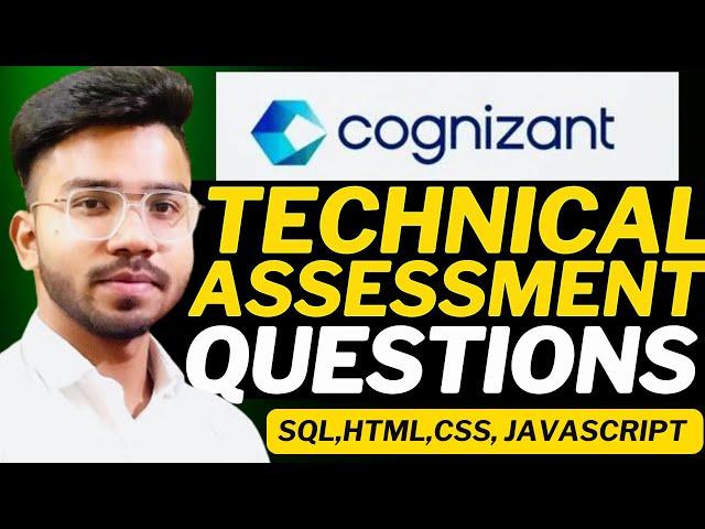 Cognizant Technical Assessment Questions | Cognizant Technical Round Questions