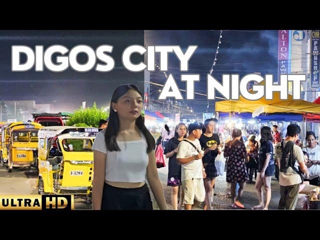 Night Stroll Through Lively Streets Digos City Philippines UHD