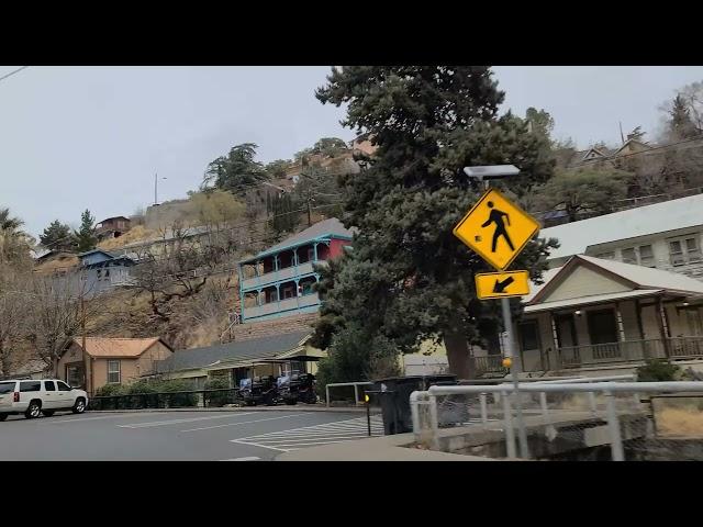 Driving Tour of Bisbee Arizona  on a Sunday Morning January 2024