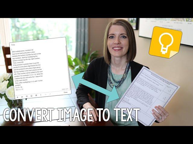 How to Use GOOGLE KEEP Grab Image Text // convert image to text!