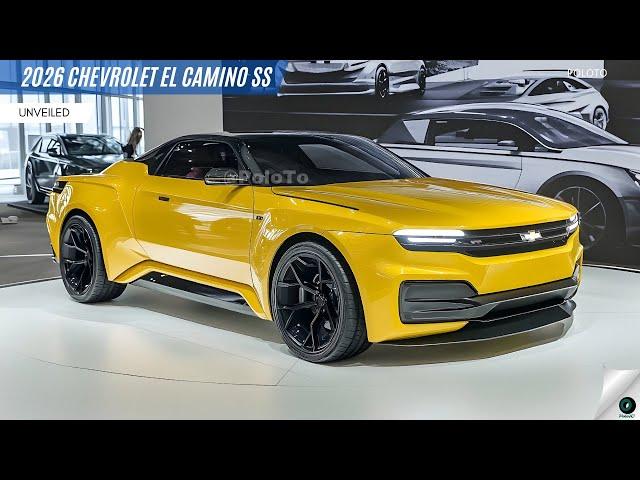 2026 Chevrolet El Camino SS Unveiled - Modern utility and classic car looks!