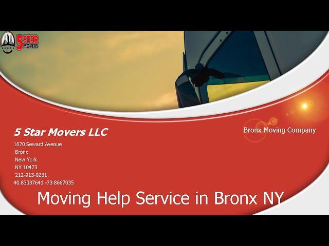 Moving Help Service in Bronx NY - 5 Star Movers LLC