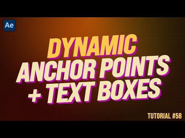 After Effects Dynamic Anchor Point | Adobe After Effects Tutorial