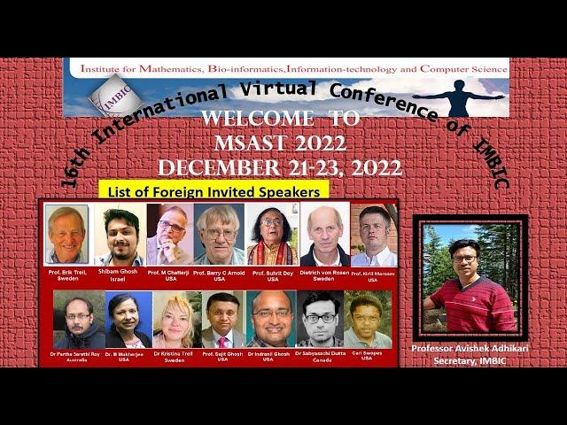 Day 1, 16th International Virtual Conference MSAST 2022, December 21-23, 2022