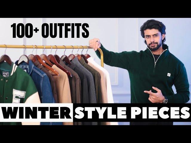 WINTER STYLE PIECES YOU MUST HAVE IN 2024 | VARSITY JACKETS , HOODIES , KNITWEAR AND MORE