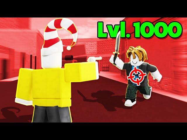 Using MM2 AIM TRAINER To Get 200% Better (Roblox Movie)