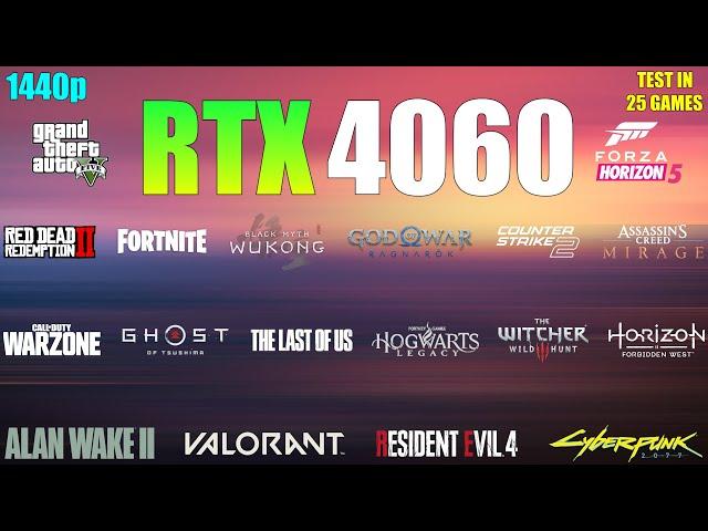 is RTX 4060 Enough for 1440P Gaming? 25 Games Tested in 2024!