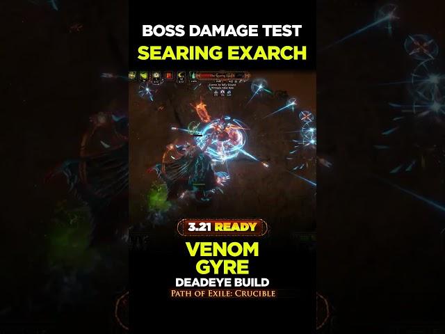 3.21 Boss Damage Test - Venom Gyre - Poe Builds #shorts #pathofexile