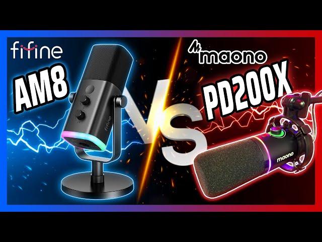 Best Budget Dynamic Microphones | Which One Is Better? | Fifine AM8 Or Maono PD200X