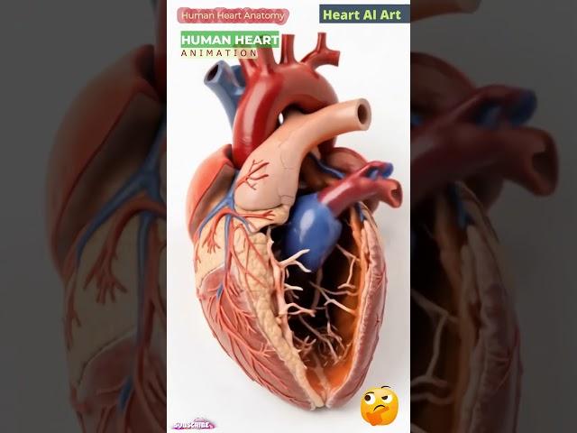 Human Heart Animation | Cardiac Anatomy | Heart AI Art | 70