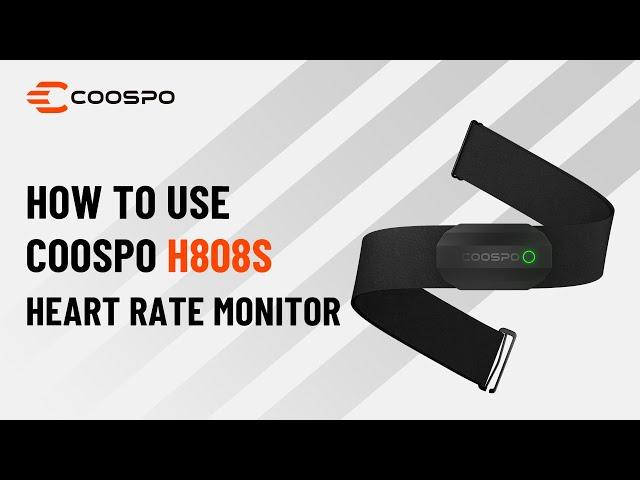 How to Use Coospo H808S Chest Strap Heart Rate Monitor?