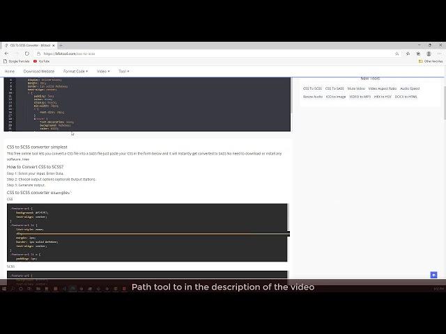 CSS To SCSS Converter