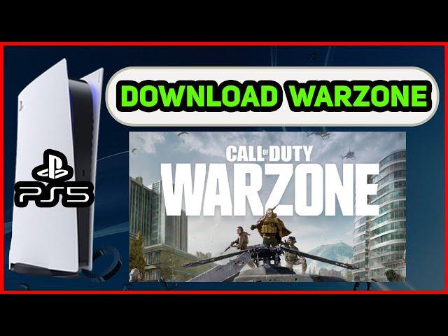 PS5 HOW TO DOWNLOAD WARZONE EASY NEW!