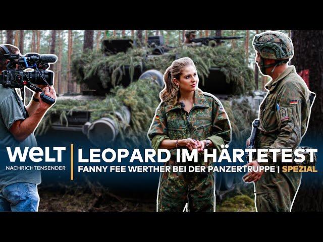 LEOPARD IM HÄRTETEST: Fanny Fee Werther bei der Panzertruppe der Bundeswehr I WELT Spezial