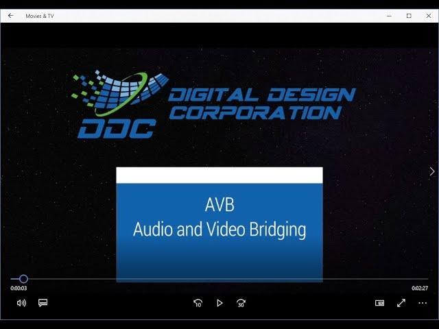 Audio & Video Bridging (AVB)