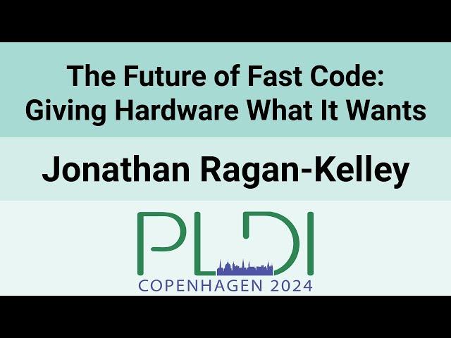 [PLDI24] The Future of Fast Code: Giving Hardware What It Wants