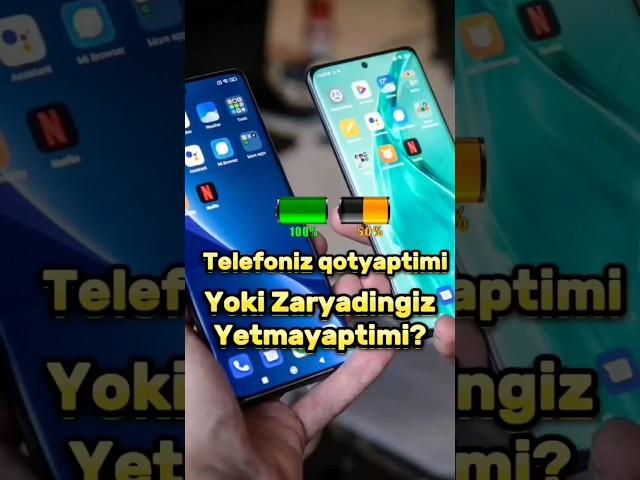 Telefoningiz Qotyaptimi yoki Zaryadingiz Yetmayaptimi Unda bu Video Siz Uchun