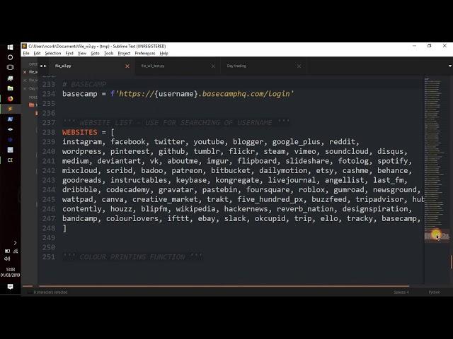 Python Tutorial - || Hunt Down Social Media Accounts by Usernames for Open-Source Intelligence ||