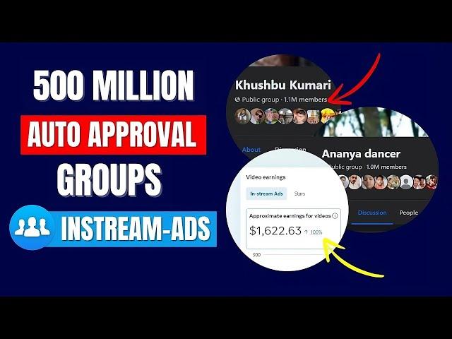 500M+ Auto Approval Groups List Free️| Facebook Group List With Auto Approval Post 2024