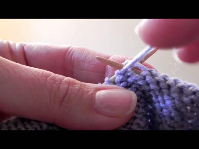 How to Knit - Purl Stitches (p)