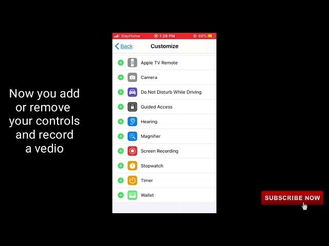 How to add or remove your controls in iphone/ipad | by Shayan Tech