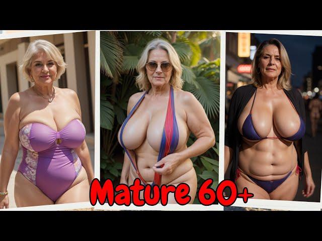 Stunning Over 60: Plus Size Bikini Haul For Attractive Mature Women 