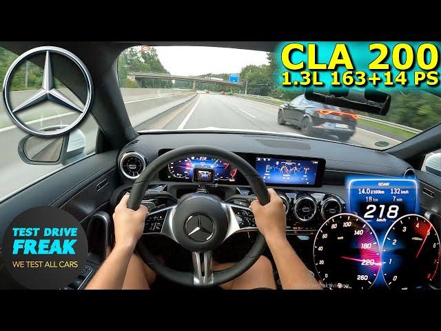 2024 Mercedes Benz CLA 200 163+14 PS TOP SPEED AUTOBAHN DRIVE POV