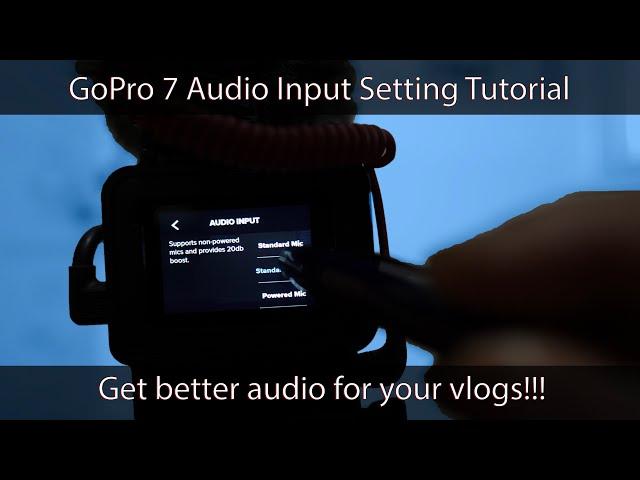 GoPro 7 and GoPro 8 Audio Input Setting Tutorial - Get Better Audio for Your Vlogs