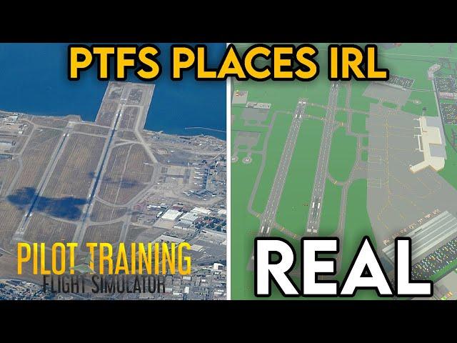 PTFS Airports In Real Life! - (Pilot Training Flight Simulator)