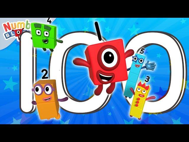 Counting Numbers Up to 100!   | 123 Learn to count | Numberblocks