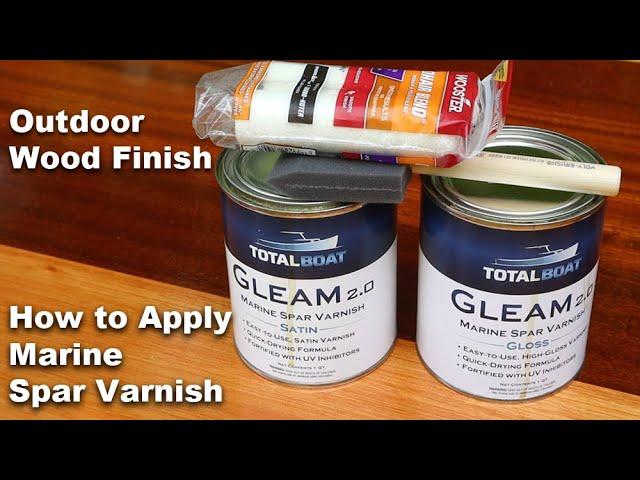 How to  Apply Total Boat Marine Spar Varnish - Satin Finish