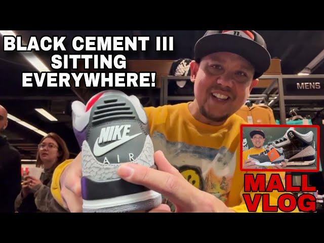 Black Cement Air Jordan 3’s SITTING EVERYWHERE! Sneaker Shopping Mall Vlog