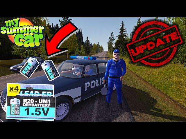 BATTERIES - BUMBLEBEE - POLICE - My Summer Car Update #47 | Radex