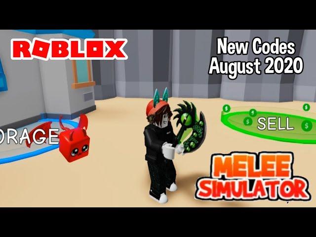 Roblox Melee Simulator New Codes August 2020