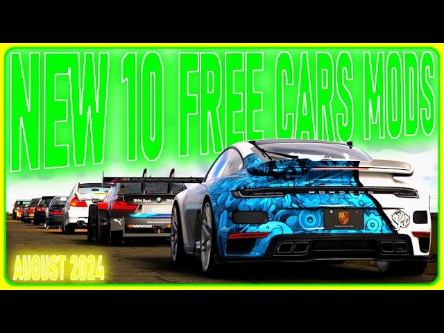 Assetto Corsa - NEW 10 FREE CARS MODS - August 2024 | + Download Links 