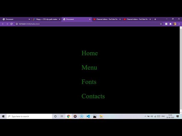 HOW TO MAKE NAVIGATION USING HTML AND CSS.A CREATIVE NAVIGATION MENU