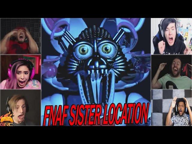 Gamers Reactions to Funtime Foxy (Jumpscare) | Five Nights at Freddy's: Sister Location