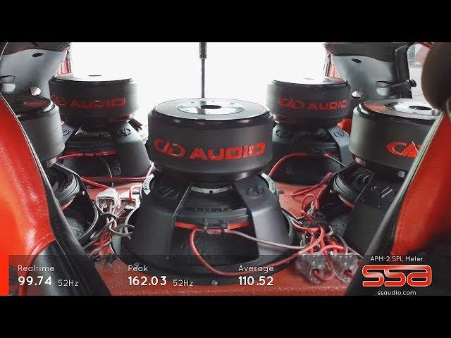 Fiat Punto 8x15" 40000W SPL Test +162dB NO WALL #basscam #puntodemobuild #team160db